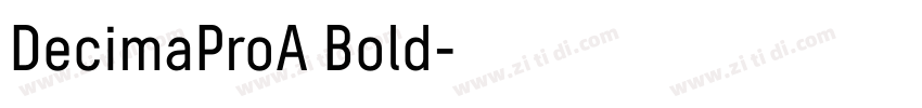 DecimaProA Bold字体转换
